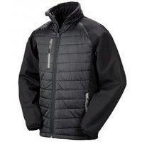 Result Men's Black Compass Padded Soft Shell Jacket | Size: 3XL