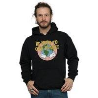 Disney Men's Mickey Mouse Be Kind To Our Planet Hoodie in Black | Size: 2XL