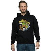 DC Comics Men's Teen Titans Go Waffle Mania Hoodie in Black | Size: Small