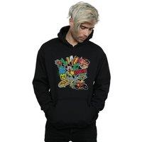 DC Comics Men's Teen Titans Go Robin Montage Hoodie in Black | Size: Medium