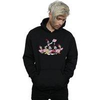 Disney Men's Mickey Mouse Love Friends Hoodie in Black | Size: 3XL