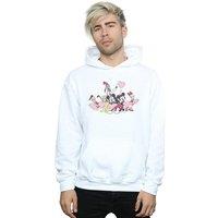 Disney Men's Mickey Mouse Love Friends Hoodie in White | Size: Large