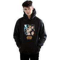 Star Wars Men's Anime Poster Hoodie in Black | Size: Small