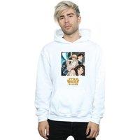 Star Wars Men's Anime Poster Hoodie in White | Size: Medium