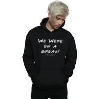 Friends Men's We Were On A Break Text Hoodie in Black | Size: 2XL
