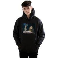 Disney Men's Lady & The Tramp Spaghetti Slurp Hoodie in Black | Size: Medium