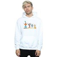 Disney Men's Mickey Mouse Friends Hoodie in White | Size: Medium