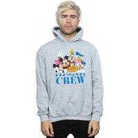 Disney Men's Mickey Mouse Friends Hoodie in Grey | Size: 2XL