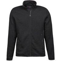 TEE JAYS Men's Knitted Outdoor Fleece Jacket in Black | Size: 3XL
