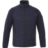 Elevate Men's Banff Hybrid Insulated Jacket in Navy | Size: Medium