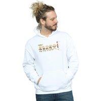 Looney Tunes Men's Porky Pig Colour Code Hoodie in White | Size: 5XL
