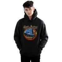 Harry Potter Men's Flying Car Hoodie in Black | Size: 2XL