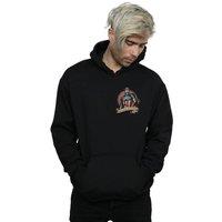 Marvel Men's Captain America Tattoo Breast Print Hoodie in Black | Size: XL