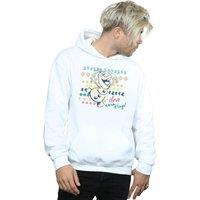 Disney Men's Frozen I Love Warm Hugs Hoodie in White | Size: Small