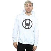 Marvel Men's Loki Icon Hoodie in White | Size: Large