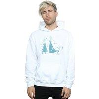 Disney Men's Frozen Magic Snowflakes Hoodie in White | Size: Small