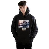 Star Wars Men's The Mandalorian Scout Troopers Hoodie in Black | Size: Large