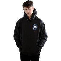 Star Wars Men's The Mandalorian Bounty Hunter Badge Breast Print Hoodie in Black | Size: Small