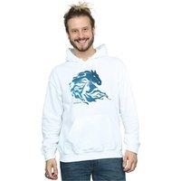Disney Men's Frozen 2 Nokk Silhouette Hoodie in White | Size: 2XL