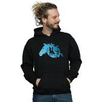 Disney Men's Frozen 2 Nokk Silhouette Hoodie in Black | Size: Small