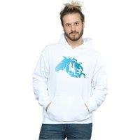 Disney Men's Frozen 2 Nokk Silhouette Hoodie in White | Size: Medium