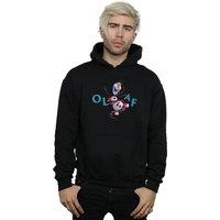 Disney Men's Frozen 2 Olaf Leaf Jump Hoodie in Black | Size: XL
