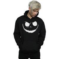 Disney Men's Nightmare Before Christmas Jacks Face Bold Hoodie in Black | Size: Small