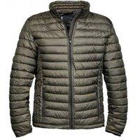 TEE JAYS Men's Zepelin Padded Jacket in Dark Olive | Size: 3XL