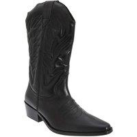 Woodland Men's High Clive Western Cowboy Boots in Black | Size: 9