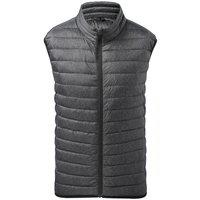 2786 Men's Melange Padded Gilet in Charcoal | Size: Medium