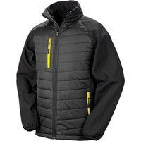 Result Men's Black Compass Padded Soft Shell Jacket | Size: Small