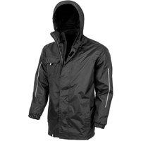 Result Men's Core Printable 3-In-1 Transit Jacket in Black | Size: Medium