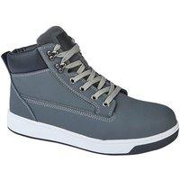 Grafters Men's Toe Capped Safety Trainer Boots in Grey | Size: 9