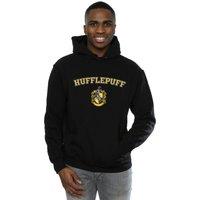 Harry Potter Men's Hufflepuff Crest Hoodie in Black | Size: 4XL