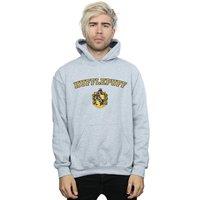 Harry Potter Men's Hufflepuff Crest Hoodie in Grey | Size: 5XL