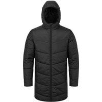TriDri Men's Microlight Longline Padded Jacket in Black | Size: XL