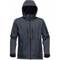 Stormtech Men's Epsilon 2 Twill Hooded Soft Shell Jacket in Charcoal | Size: 3XL