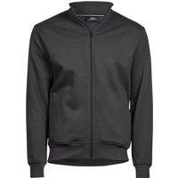 TEE JAYS Men's Full Zip Jacket in Dark Grey | Size: 2XL