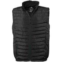 TEE JAYS Men's Zepelin Padded Body Warmer in Black | Size: 4XL