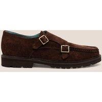 Oswin Hyde Men's Ethan Suede Loafer in Dark Brown | Size: 11