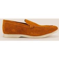 Oswin Hyde Men's Cole Suede Loafer in Tan | Size: 10