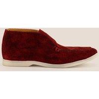 Oswin Hyde Men's Damien Suede Loafer in Red | Size: 7