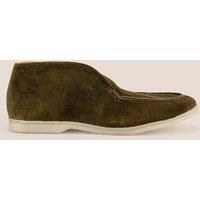 Oswin Hyde Men's Damien Suede Loafer in Light Khaki | Size: 10