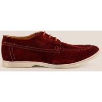 Oswin Hyde Men's Eric Suede Laceup in Red | Size: 9