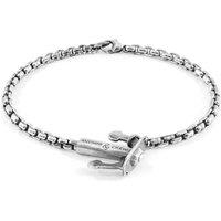 ANCHOR & CREW Men's Union Anchor Silver Chain Bracelet | Size: 21 cm