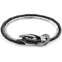 ANCHOR & CREW Men's Padstow Mooring Silver Chain Bracelet | Size: 19 cm