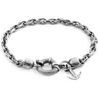 ANCHOR & CREW Men's Salcombe Mooring Silver Chain Bracelet | Size: 19 cm
