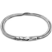 ANCHOR & CREW Men's Gallant Double Sail Silver Chain Bracelet | Size: 21 cm