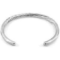 ANCHOR & CREW Men's Haden Half Rope Wayfarer Silver Bangle
