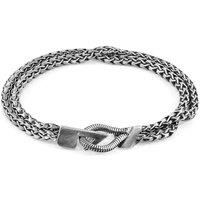 ANCHOR & CREW Men's Brixham Mooring Silver Chain Bracelet | Size: 23 cm
